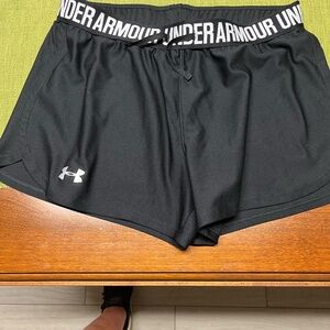 Under Armour Black Athletic Shorts Lightweight Performance